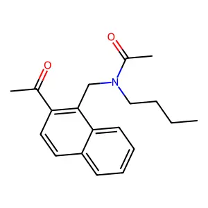 N-[(2-acetylnaphthalen-1-yl)methyl]-N-butylacetamide structure