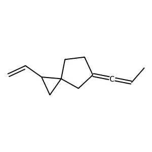 Spiro[2.4]heptane, 1-ethenyl-5-(1-propenylidene)- structure