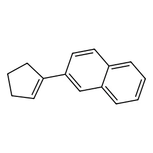 Naphthalene, 2-(1-cyclopenten-1-yl)- structure