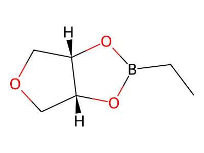 2-Ethyl-3a,4,6,6a-tetrahydrofuro[3,4-d][1,3,2]dioxaborole structure