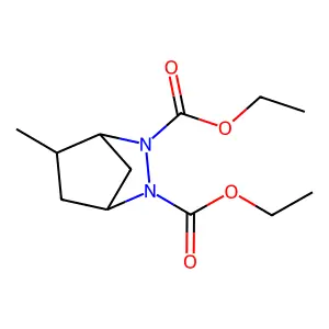 2,3-Diazabicyclo[2.2.1]heptane-2,3-dicarboxylic acid, 5-methyl-, diethyl ester structure