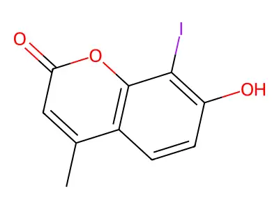 7-hydroxy-8-iodo-4-methyl-2H-chromen-2-one structure