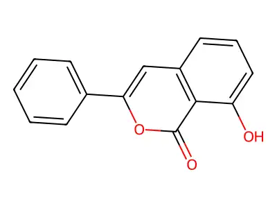8-Hydroxy-3-phenylisocoumarin structure