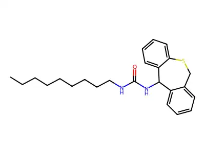 Urea, N-(6,11-dihydrodibenzo(b,e)thiepin-11-yl)-N'-nonyl- structure