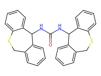 Urea, N,N'-bis(6,11-dihydrodibenzo(b,e)thiepin-11-yl)- structure