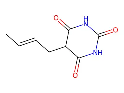 5-But-2-enyl-1,3-diazinane-2,4,6-trione structure