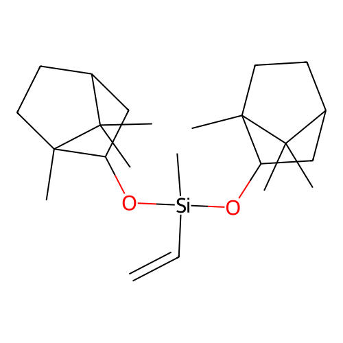 Silane, ethenylmethylbis[(1,7,7-trimethylbicyclo[2.2.1]hept-2-yl)oxy]- structure