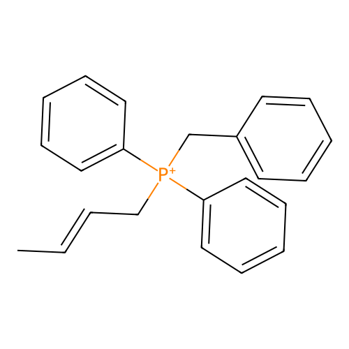 Benzyl(2-butenyl)diphenylphosphorane structure