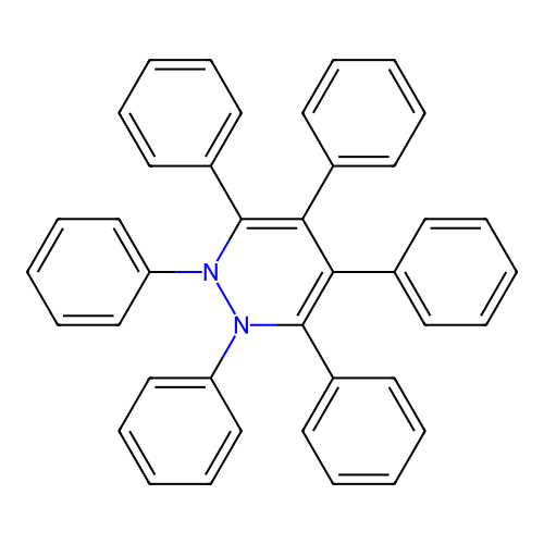 Pyridazine, 1,2-dihydro-1,2,3,4,5,6-hexaphenyl- structure