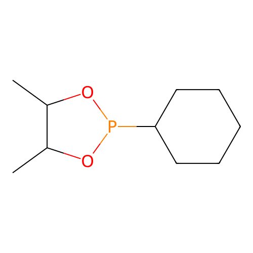 1,3,2-Dioxaphospholane, 2-cyclohexyl-4,5-dimethyl- structure
