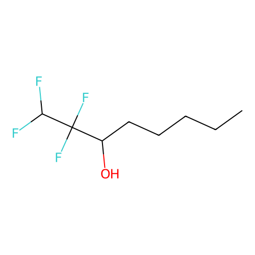 3-Octanol, 1,1,2,2-tetrafluoro- structure