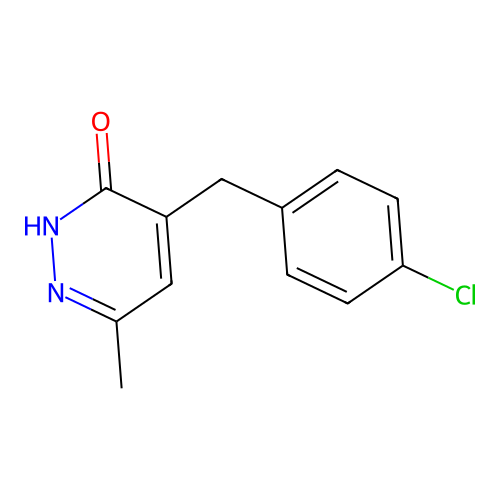5-[(4-chlorophenyl)methyl]-3-methyl-1H-pyridazin-6-one structure