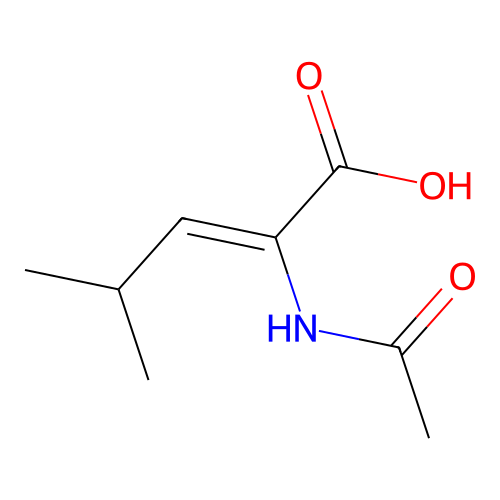 2-Pentenoic acid, 2-(acetylamino)-4-methyl-, (Z)- structure