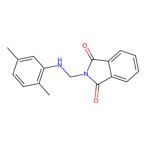 2-[(2,5-Dimethyl-phenylamino)-methyl]-isoindole-1,3-dione structure