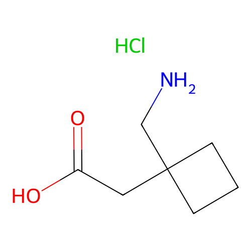 2-[1-(aminomethyl)cyclobutyl]acetic Acid Hydrochloride structure