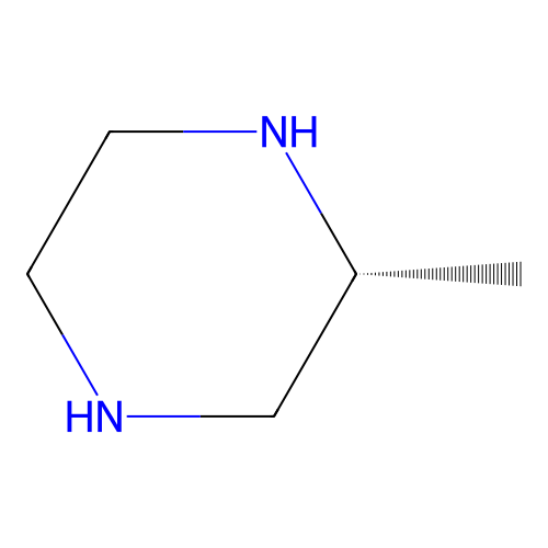 2-Methylpiperazine, (R)- structure