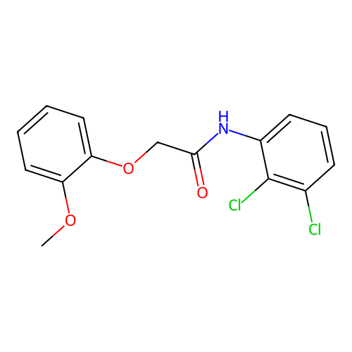 N-(2,3-dichlorophenyl)-2-(2-methoxyphenoxy)acetamide structure