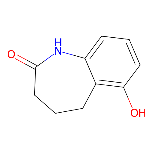 6-Hydroxy-1,3,4,5-tetrahydro-2H-1-benzazepin-2-one structure