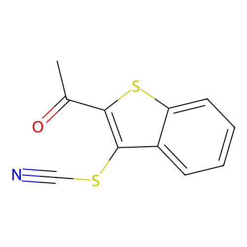 2-Acetyl-1-benzothien-3-yl thiocyanate structure