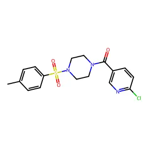 1-(6-Chloropyridine-3-carbonyl)-4-(4-methylbenzenesulfonyl)piperazine structure