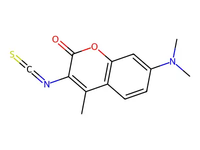 7-(Dimethylamino)-3-isothiocyanato-4-methylchromen-2-one structure