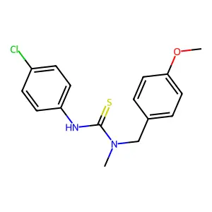 3-(4-Chlorophenyl)-1-[(4-methoxyphenyl)methyl]-1-methylthiourea structure