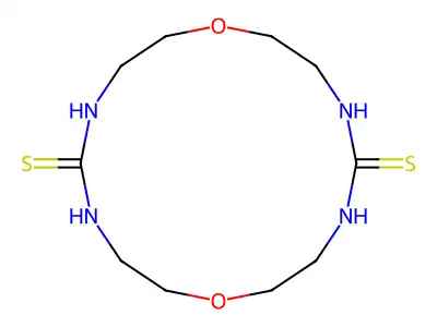 1,9-Dioxa-4,6,12,14-tetraazacyclohexadecane-5,13-dithione structure
