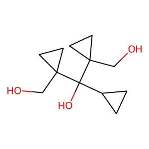 Cyclopropyl-bis[1-(hydroxymethyl)cyclopropyl]methanol structure