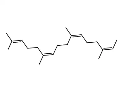 2,6,10,14-Hexadecatetraene, 2,6,10,14-tetramethyl-, (E,E,E)- structure