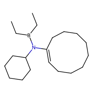 Diethyl[cyclohexyl amino]borane structure