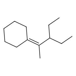 Cyclohexane, (2-ethyl-1-methylbutylidene)- structure