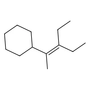 Cyclohexane, (2-ethyl-1-methyl-1-butenyl)- structure