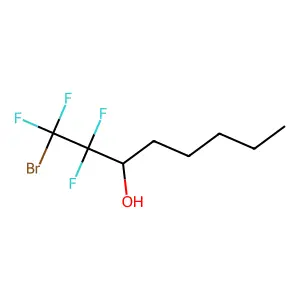 1-Bromo-1,1,2,2-tetrafluoro-3-octanol structure