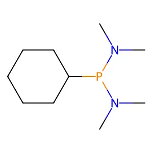 N-[cyclohexyl(dimethylamino)phosphanyl]-N-methylmethanamine structure