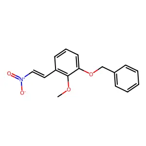 2-Methoxy-1-(2-nitroethenyl)-3-phenylmethoxybenzene structure
