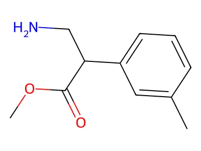 Methyl 3-amino-2-(3-methylphenyl)propanoate structure
