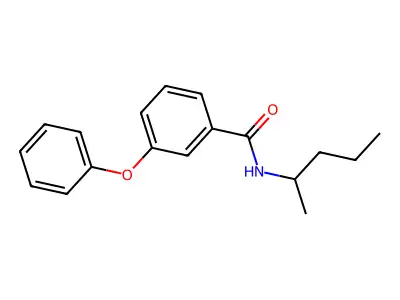 N-pentan-2-yl-3-phenoxybenzamide structure
