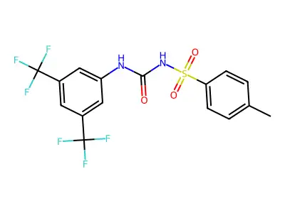 1-(3,5-Bis(trifluoromethyl)phenyl)-3-((4-methylphenyl)sulfonyl)urea structure