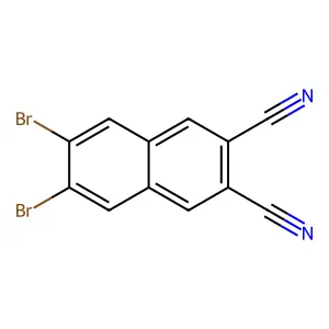 2,3-Dibromo-6,7-dicyanonaphthalene structure