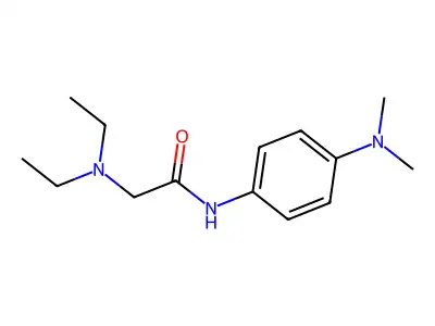 Acetamide, 2-(diethylamino)-N-[4-(dimethylamino)phenyl]- structure