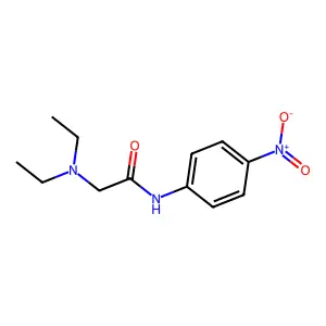 Acetanilide, 2-(diethylamino)-4'-nitro- structure