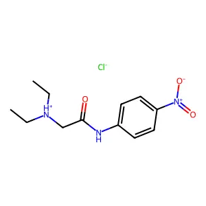 N~2~,N~2~-Diethyl-N-(4-nitrophenyl)glycinamide--hydrogen chloride (1/1) structure