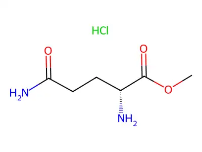 D-Glutamine methyl ester hydrochloride structure