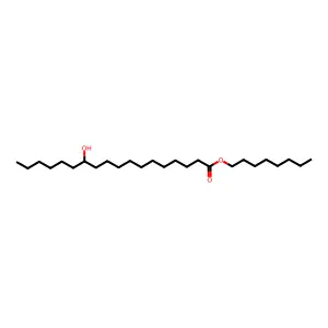 Octyl 12-hydroxyoctadecanoate structure