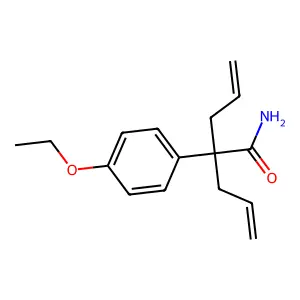 4-Pentenamide, 2-allyl-2-(p-ethoxyphenyl)- structure