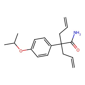 4-Pentenamide, 2-allyl-2-(p-isopropoxyphenyl)- structure