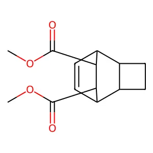 Dimethyl tricyclo[4.2.2.0~2,5~]dec-9-ene-7,8-dicarboxylate structure