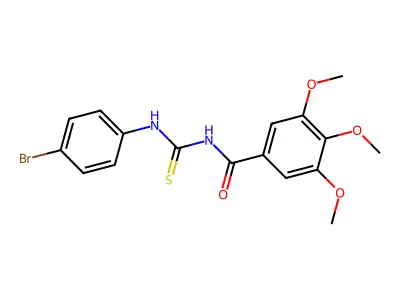 N-[(4-Bromophenyl)carbamothioyl]-3,4,5-trimethoxybenzamide structure