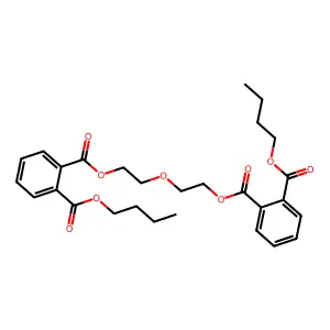 Diethylene glycol bis(butyl phthalate) structure