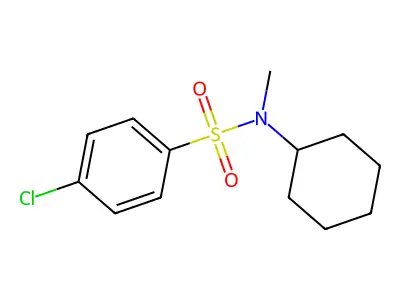 4-chloro-N-cyclohexyl-N-methylbenzenesulfonamide structure